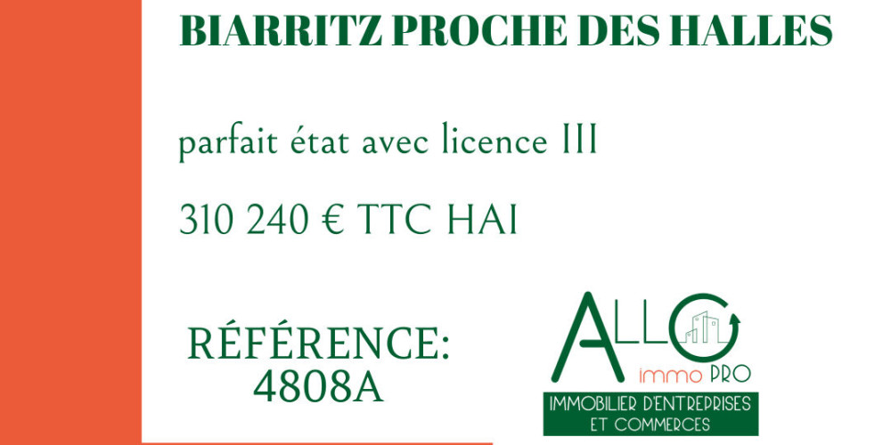 fond de commerce à BIARRITZ (64200)
