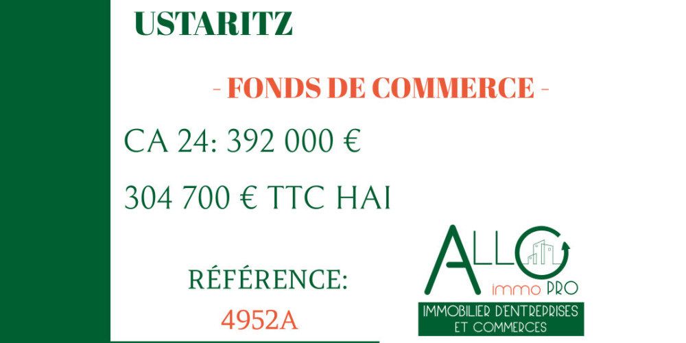fond de commerce à USTARITZ (64480)