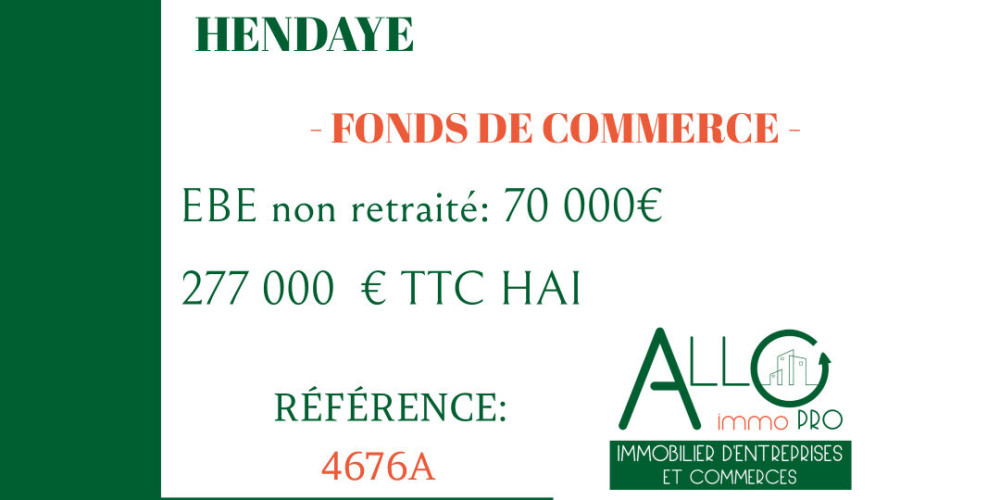 fond de commerce à HENDAYE (64700)