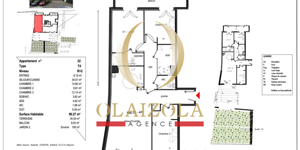 appartement à BAYONNE (64100)