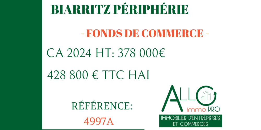 fond de commerce à BIARRITZ (64200)