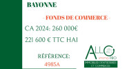 fond de commerce à BAYONNE (64100)
