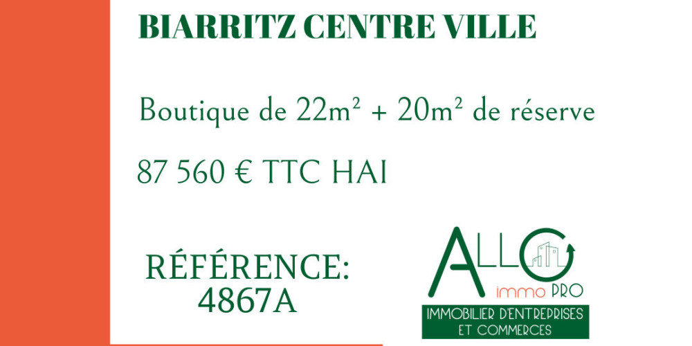 local commercial à BIARRITZ (64200)