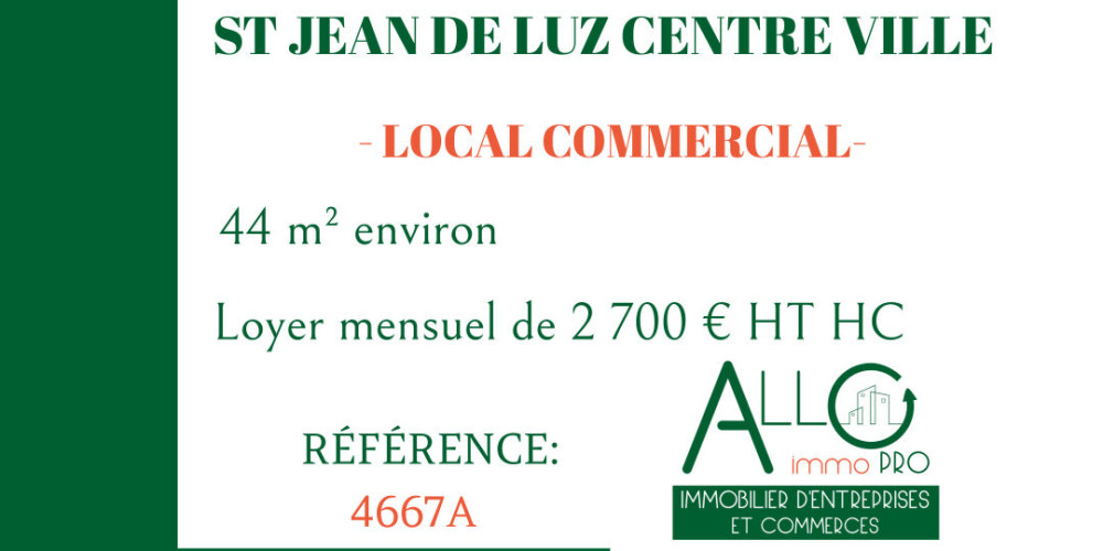 local commercial à ST JEAN DE LUZ (64500)