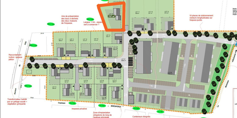 terrain à LONS (64140)