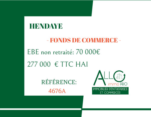 fond de commerce  HENDAYE